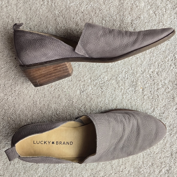 Lucky Brand Women's Gray Loafers Booties - Picture 4 of 5